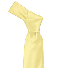 Load image into Gallery viewer, Knot on a butter yellow necktie