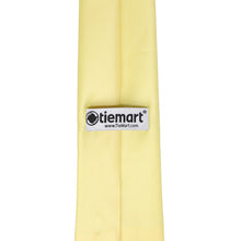 Load image into Gallery viewer, Tag on a butter yellow staff tie