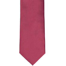 Load image into Gallery viewer, Front of a cinnamon rose solid color wedding tie