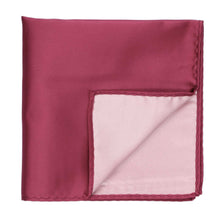 Load image into Gallery viewer, Inside fold of a cinnamon rose pocket square
