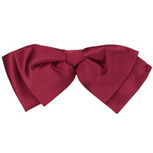 Load image into Gallery viewer, A claret red solid color floppy bow tie