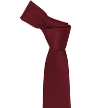 Load image into Gallery viewer, Claret knotted herringbone tie