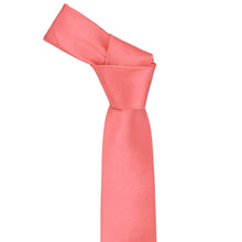 Load image into Gallery viewer, Coral Slim Solid Color Necktie, 2.5" Width