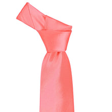 Load image into Gallery viewer, Knot on a coral necktie