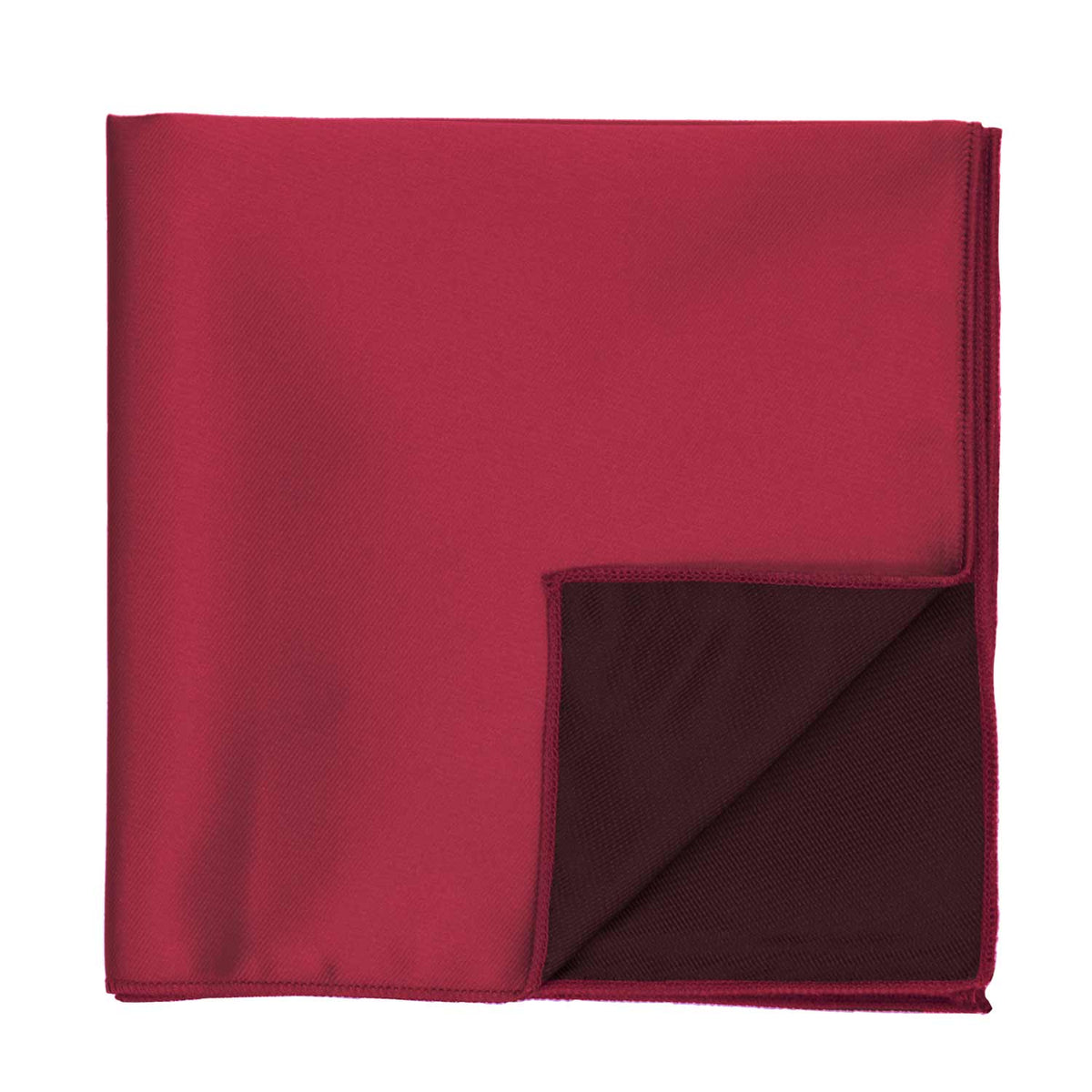 Crimson Red Solid Color Pocket Square | Shop at TieMart – TieMart, Inc.