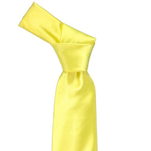 Load image into Gallery viewer, Knot on a daffodil yellow necktie