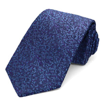 Load image into Gallery viewer, A dark blue and purple pebble pattern tie