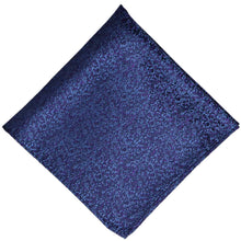 Load image into Gallery viewer, A dark blue and purple pebble pattern pocket square