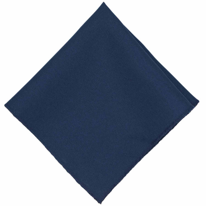 A dark blue matte pocket square