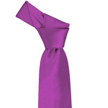 Load image into Gallery viewer, Knot on dark orchid necktie