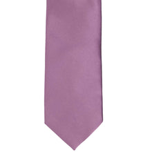 Load image into Gallery viewer, The front of a dusty purple tie, laid flat
