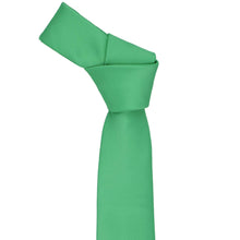 Load image into Gallery viewer, Emerald Green Slim Solid Color Necktie, 2.5" Width