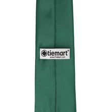 Load image into Gallery viewer, Tag on the back of an evergreen staff tie