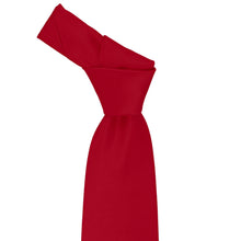 Load image into Gallery viewer, Knot on a red tied necktie