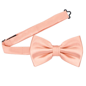 A flamingo necktie with the band collar open