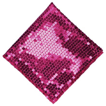 Load image into Gallery viewer, Fuchsia sequin pocket square