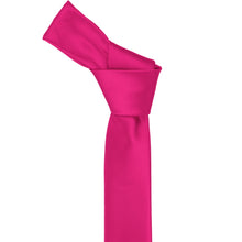 Load image into Gallery viewer, Fuchsia skinny tie knot