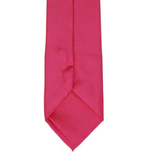 Load image into Gallery viewer, Back of a solid fuchsia tie