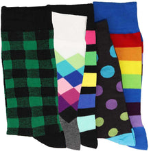 Load image into Gallery viewer, Men’s Funky Pattern Socks, 5-Pack
