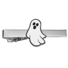 Load image into Gallery viewer, Ghost-shaped tie clip on a white background