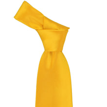Load image into Gallery viewer, Knot on a gold yellow necktie