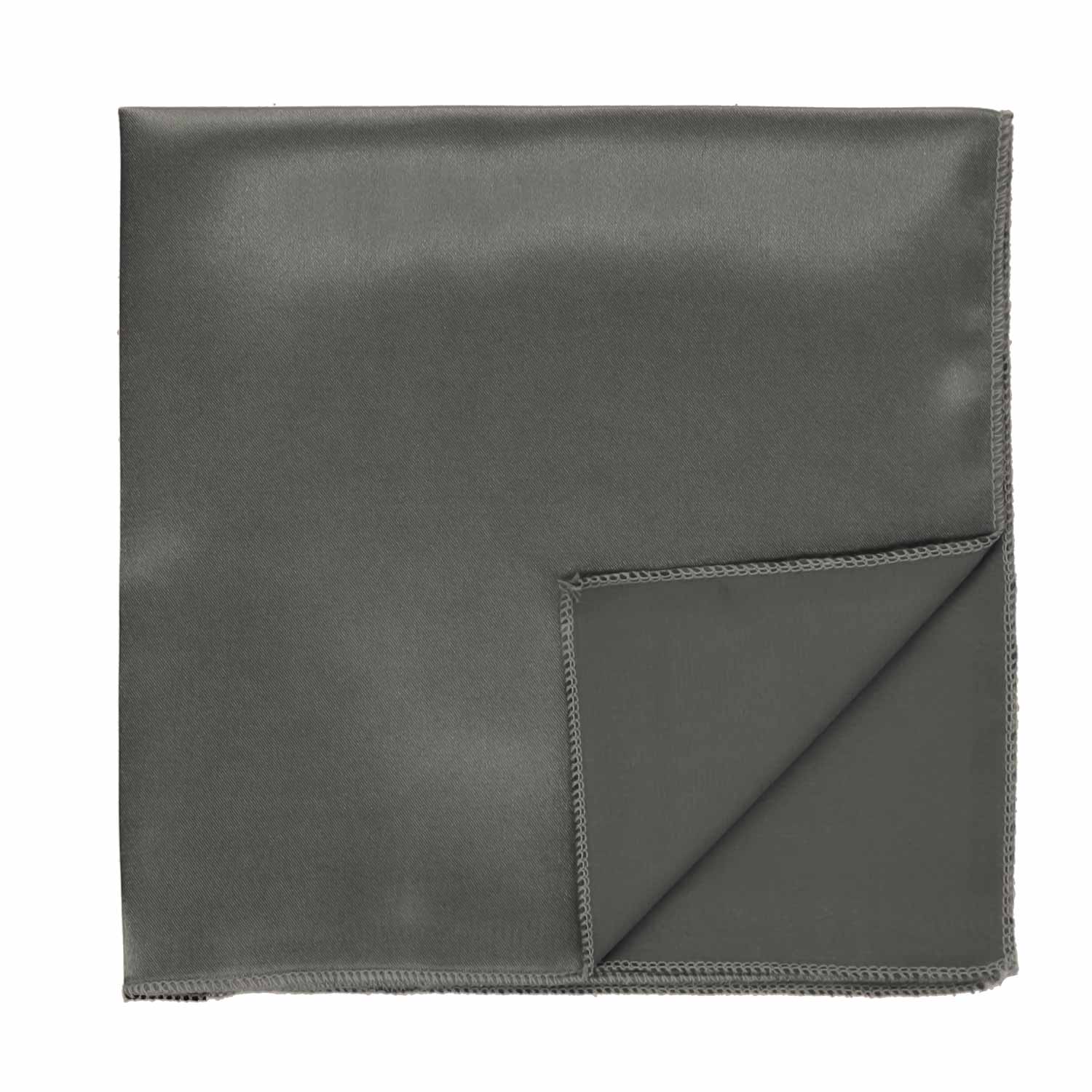Graphite Gray Solid Color Pocket Square | Shop at TieMart – TieMart, Inc.