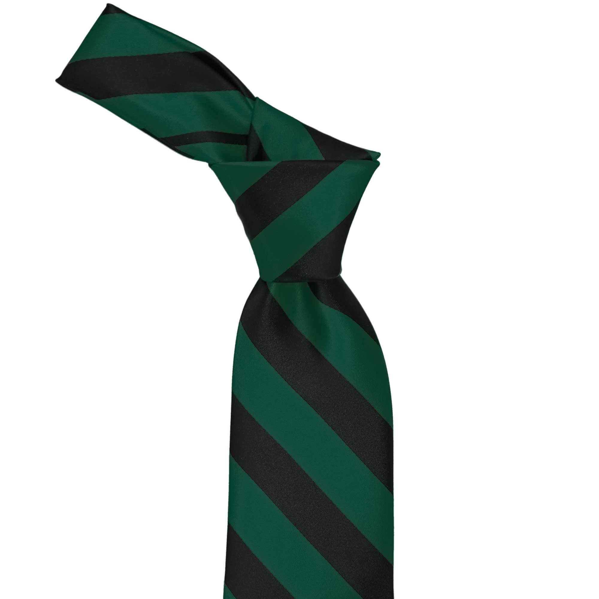 thumbnail image 2 of ESSENTIALS By Manuel Men's Skinny Tartan Tie & Hanky Set - Green/Black/Yellow Plaid, 2.5" Width, Short Length 2 of 5