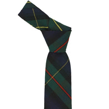 Load image into Gallery viewer, Plaid tie knot with green, blue, and red pattern on a white background