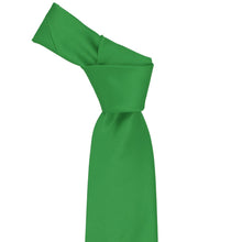 Load image into Gallery viewer, Irish green knotted necktie on a white background