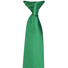 Load image into Gallery viewer, A closeup of the clip on a kelly green clip-on tie