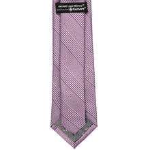 Load image into Gallery viewer, Back view of an English lavender glen plaid necktie