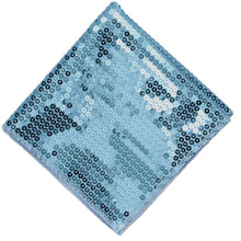 Load image into Gallery viewer, Light blue sequin pocket square