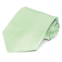 Load image into Gallery viewer, Light mint silk extra long tie