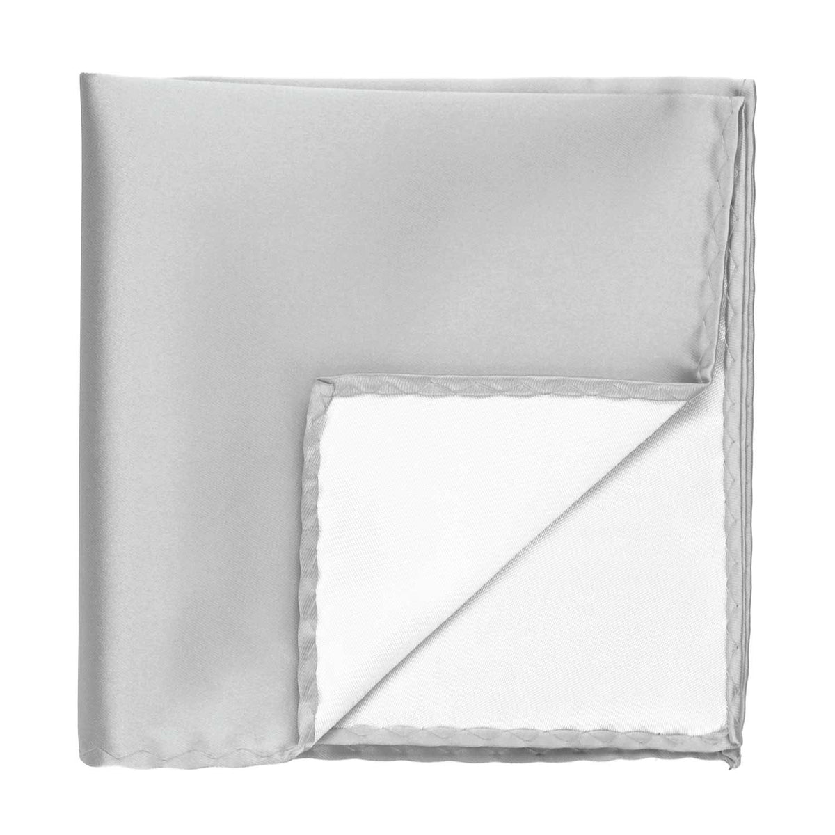 Light Silver Premium Pocket Square | Shop at TieMart – TieMart, Inc.