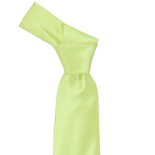 Load image into Gallery viewer, Knot on lime green necktie