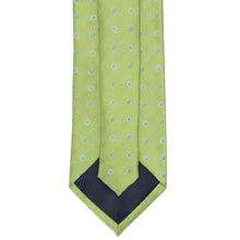 Load image into Gallery viewer, Green tie with a subtle pattern on a white background