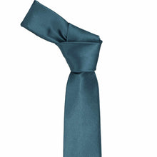 Load image into Gallery viewer, Loch Blue Slim Solid Color Necktie, 2.5" Width