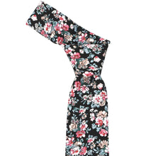 Load image into Gallery viewer, Fuchsia and Latte Lynwood Floral Tie