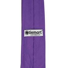 Load image into Gallery viewer, Tag on a medium purple staff tie