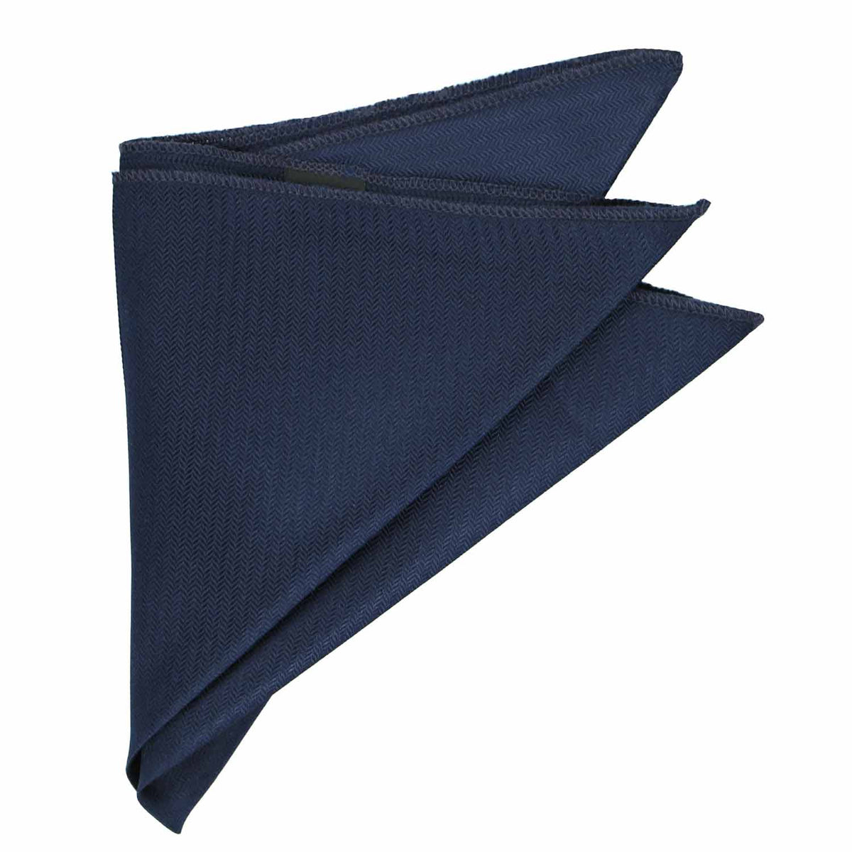 Navy Blue Hockey Pocket Square - 12x12 Inch Polyester Square With Hockey Stick & Puck Pattern