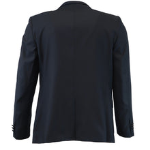 Load image into Gallery viewer, The back of a navy blue dinner jacket