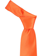 Load image into Gallery viewer, Knot on a neon orange necktie