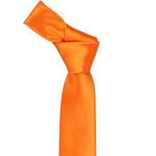 Load image into Gallery viewer,  Orange skinny tie knot