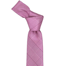 Load image into Gallery viewer, Knot on an orchid glen plaid tie