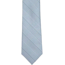 Load image into Gallery viewer, Front of a pastel blue glen plaid tie