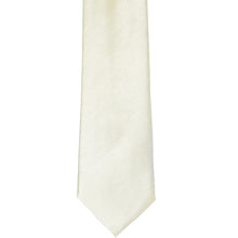 Load image into Gallery viewer, The front of a pearl slim tie, laid out flat