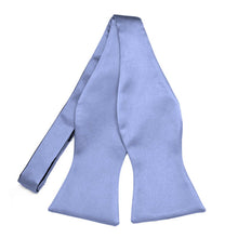 Load image into Gallery viewer, An untied periwinkle self-tie bow tie displayed against a solid white background.