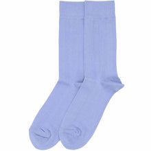 Load image into Gallery viewer, A pair of men&#39;s periwinkle dress socks