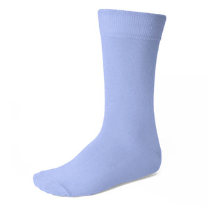A men's periwinkle solid color sock