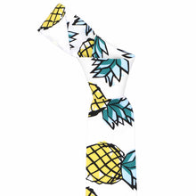Load image into Gallery viewer, A pineapple pattern necktie tied into a knot